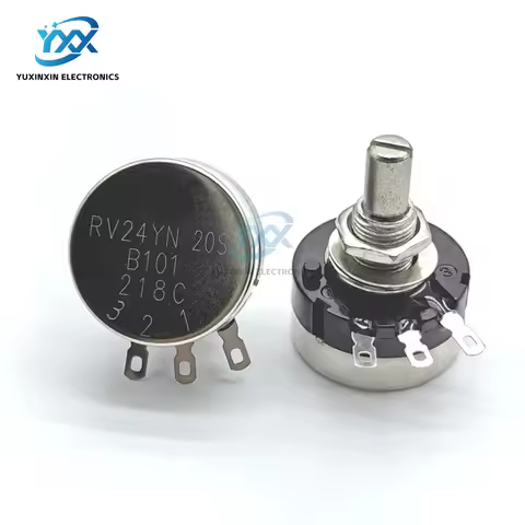 5PCS RV24YN20S Single Turn Carbon Film Potentiometer B102 B202 B502 B103 B203 B104 1K 10K Adjustable