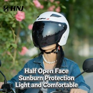 100% Original HNJ Helmet Motor Murah Half Motorcycle Topi Keledar Open Face
