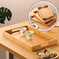 DULANG KAYU DULANG BUAH HANTARAN RECTANGULAR WOOD TABLE TRAYS WOODEN SERVING TRAY WITH HANDLE