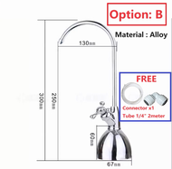 Portable Faucet Alloy Base  /For All Water Purifier Use ( FOR CUCKOO / SK MAGIC / COWAY ) 6mm tubing