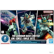 BANDAI PB HG 1/144 Mobile Suit Gundam HGUC  GM GM II GM III SET THE GUNDAM BASE LIMITED