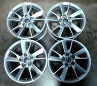 【員林 小茵 中古 物流區】奧迪AUDI原廠圈 A4 SI7 16吋 5X112 7J ET35 中心孔66.5 新車拆