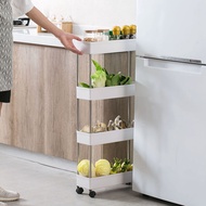 Kitchen Shelf Supplies Floor Multi-Layer Trolley Vegetable Basket Gap Vegetable Colander Household Complete Collection Handy Gadget