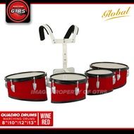 Global 4-Piece Quadro Marching Drum Set