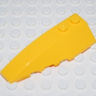 [1 Piece] LEGO Left Wedge Plate 6x2 Curved Bow Yellow ID 4271087 41748