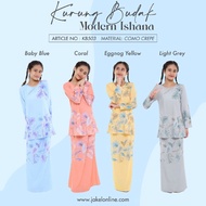 Jakel Baju Kurung Modern Ishana Baju Raya Budak Perempuan KB503
