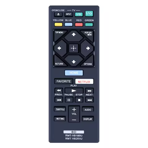 RMT-VB100U Remote Control for Sony Blu-ray DVD Player BDP-BX150 BX350 BX550 BX650 S1500 S2500 S2900 