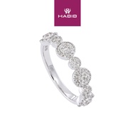 HABIB Diamond Ring in 750/18K White Gold 272210225