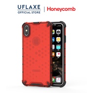 UFLAXE Honeycomb เคสแข็งกันกระแทกสำหรับ Apple iPhone X / XS Max / iPhone XR เคสโทรศัพท์โปร่งแสงใสป้องกันเต็มรูปแบบ เคสป้องกันการกระแทกที่ทนทาน