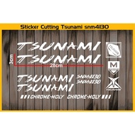 Cutting Sticker bicycle frame tsunami snm4130
