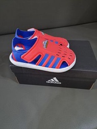 Adidas marvel 蜘蛛俠男童涼鞋沙灘鞋休閒鞋