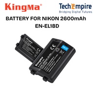 KingMa ENEL18D LITHIUM BATTERY (EN-EL18D) 2600mAh Rechargeable Digital Battery Dual Charger for NIKO
