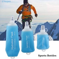 EXPEN Folding Water Bottle, Soft Flask TPU Collapsible Water Bottle, Climbing Blue Water Bag Sport W