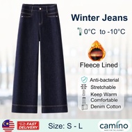 CAMINO Winter Jeans Baggy Fashion Fleece Lined Autumn Comfort Wear