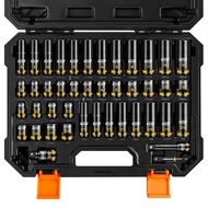 Eco-friendly BOEN Pro 3/8" Drive Impact Socket Set, 43-Piece SAE(5/16"-3/4") & Metric(8-19mm) set