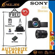 Sony ZV-E1 Mirrorless Camera with 20mm f/1.8 Lens Kit (Sony Malaysia Warranty) (INSTALLMENT AVAILABLE)