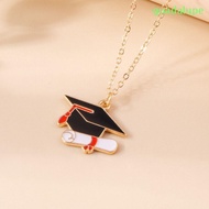 GUADALUPE GARD Chain Choker, Bachelor Hat Graduation Season Graduate Necklace, Cute Doctoral Cap Pin Commemorative Graduation Cap Clavicle Chain Backpack Decor