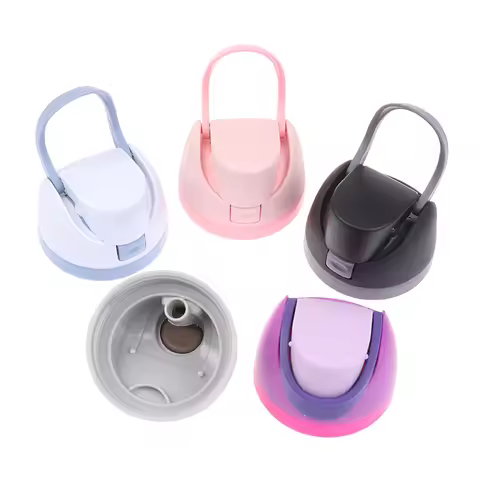 1Pc Plastic Lid For 16oz 24oz 32oz 40oz Thermos Bottle Replacement Cap One Button Water Bottle Top C