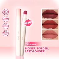 JUDYDOLL Lip Cushion 2.4gr Lip Cream Lasts 24 Hours Transferproof Super Comfortable Velvet Matte Fin