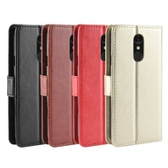 Lg Q7 Mobile Phone Leather Case LG Q7 Flip Phone Case Business Wallet Card Type Protective Case SHS