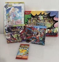 Pokemon 寶可夢卡牌禮盒 , 麥當奴比卡超（麥皮） , M3 原盒 , M1L 原盒 , 莉莉亞file set , Deluxe pin collection