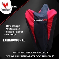 MATAHARI HITAM Extra JUMBO Motorcycle Cover Brand FUSION R Waterproof Black Motorcycle Cover Z5U4 Ca