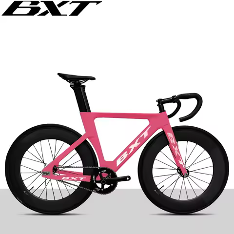 BXT Carbon Track Bike Fixie Bicycle 700C Carbon Frameset Carbon Wheel Single Speed Complete Carbon R