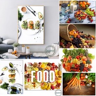 Healthy Food Vegetables Fruit Canvas Painting Avocado Posters and Prints Wall Art Picture For Kitche