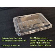 Bakery Clear Food Box PP Bakery Food Box OP-2H