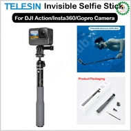 TELESIN Invisible Selfie Stick for DJI OSMO 360 Action 5 Pro Insta360 X5 Waterproof Selfie Stick