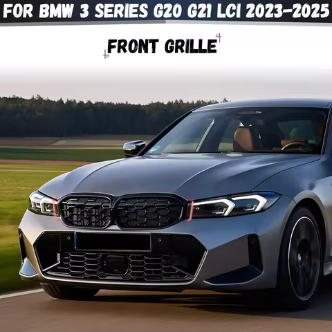 Front Kidney Grill For BMW 3 Series G20 G21 LCI 2023 2024 2025 330i 320d M340i Diamond Style Bumper 