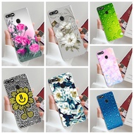 OPPO F3 / F5 / F7 / F9 / F11 / F11 Pro / F15 Case Casing Flower Floral Printed Clear Soft Silicone TPU Back Cover Phone Case