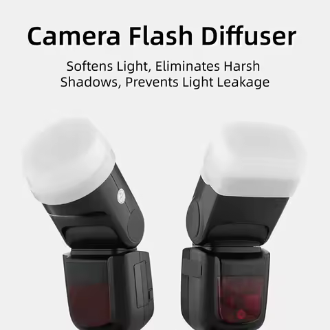 Camera Flash Diffuser Soft Light Cover for Yongnuo 560III 565E Canon 580EX Godox V1 Lux Junior TT600