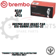 KIA-RONDO (CITRA-2) (REAR ) DISC BRAKE PAD (1SET =4PCS) BREMBO