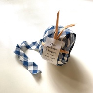 升級再造紗線 布線 藍白格紋