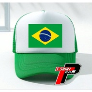 Brazil Trucker Flag Hat