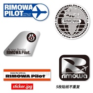 RIMOWA Logo Stickers Suitcase Laptop Guitar Luggage Trolley Case Waterproof Stickers Custom 日默瓦行李箱贴纸AE4