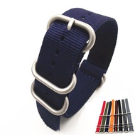 ♠▲ 1PCS 20MM 22MM 24MM Nato Straps Bead Blast Stainless Steel Heavy Dull Polish Nylon Strap Watch Bands Watch Straps -NS0112