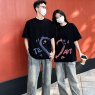 bajucouple TEE ART kaos couple kapelan baju kembaran pasangan cowok cewek tebal halus tumblr tee kop