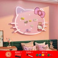 Papan Lukisan Coretan Bayi Kartun Hello Kitty Hiasan Bilik Tidur Magnetik Dinding Latar Belakang Pap