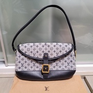 LV Blue Monogram Mini Lin Marjorie Shoulder Bag