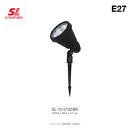 SL LIGHTING | Ground Spike Light โคมไฟปักดิน PAR38 ขั้ว E27 รุ่น SL-12-5702/BK