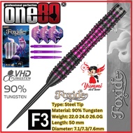 ONE80 STEEL TIP DARTS - FOXIDE F3 (22G/24G/26G)