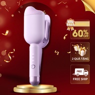 EGO Home 36mm Hippie Water Wave Curler, Hippie Deep Wave Hair Curler with Built-in Ion to Protect Da