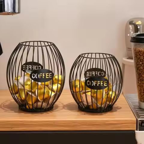 Large Capacity Coffee Pod Holder Storage Cup Coffee Pod Coffee Capsule Holder Home Decoration Coffee