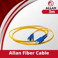 Allan 3M Fiber Optic Cable PLDT Router extension Jumper Cable SC/UPC-SC/UPC-SM 3mm Single Mode Exten