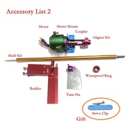 niaos Store เรือเร็วขนาดเล็กแบบไม่มีแปรงถ่าน ABS 45*24ซม. เรือแข่งแบบโมโนสีเขียวสำหรับเยาวชนเรือบังค