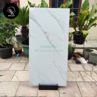 Granit lantai 60x120 Savona Gress White Statuario - Glazed Polish