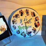 Girlfriend Commemorative Send Boyfriend Custom Wall Clock Couple Photo Meaning Anniversary diy Handm