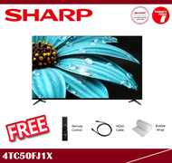 [ Delivered by Seller ] SHARP 50" inch 4K UHD Google TV 4TC50FJ1X